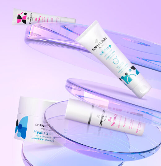 Main banner image with different Sophieskin products