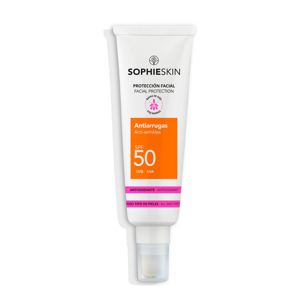 Anti-wrinkle SPF50 facial sunscreen