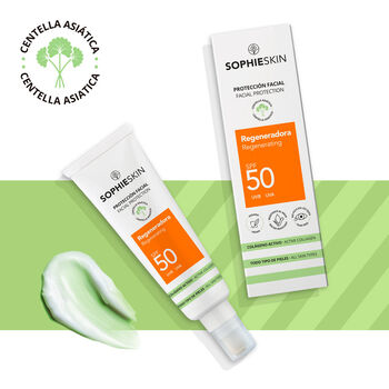 Regenerating SPF50 facial sunscreen
