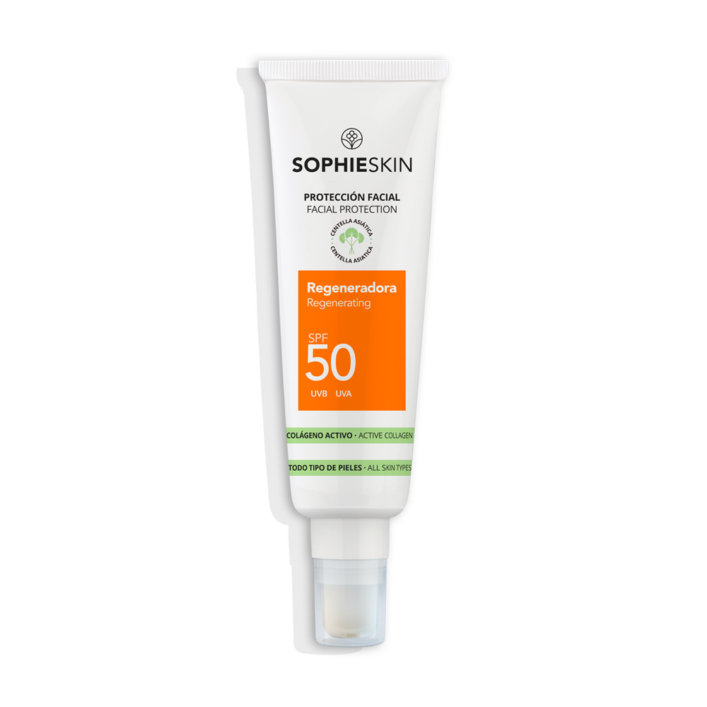 Regenerating SPF50 facial sunscreen
