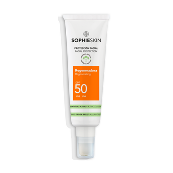Regenerating SPF50 facial sunscreen