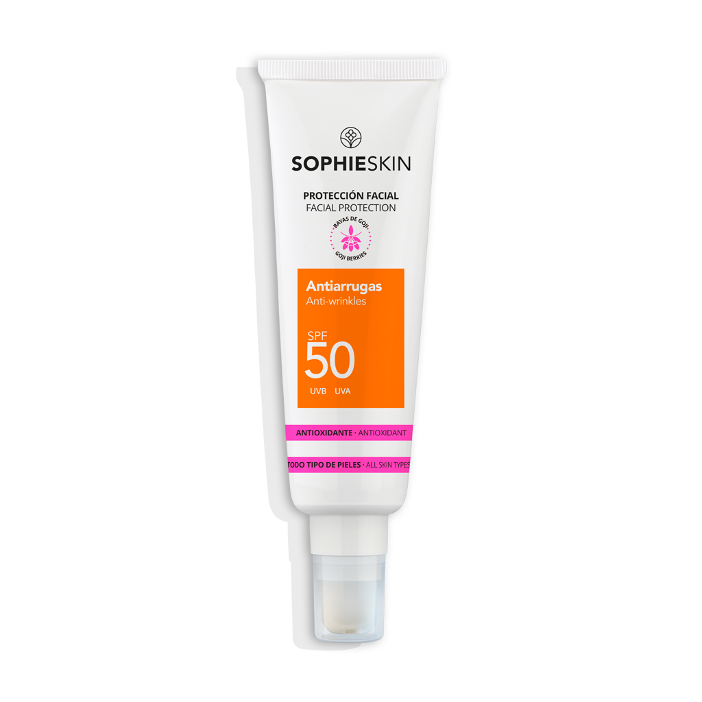 Anti-wrinkle SPF50 facial sunscreen
