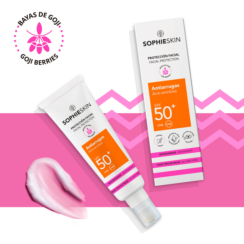 Protector solar facial Antiarrugas SPF50